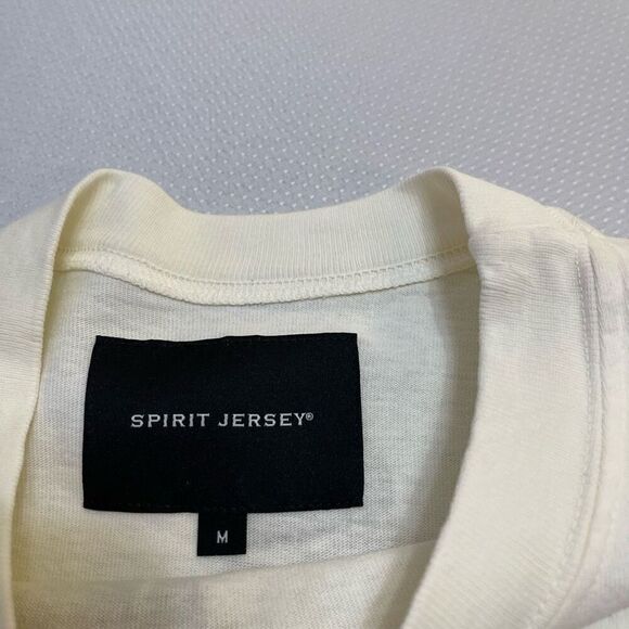 Spirit Jersey Dragonfly Metallic Gold Foil Feather Top T-Shirt Size Medium - Picture 8 of 13